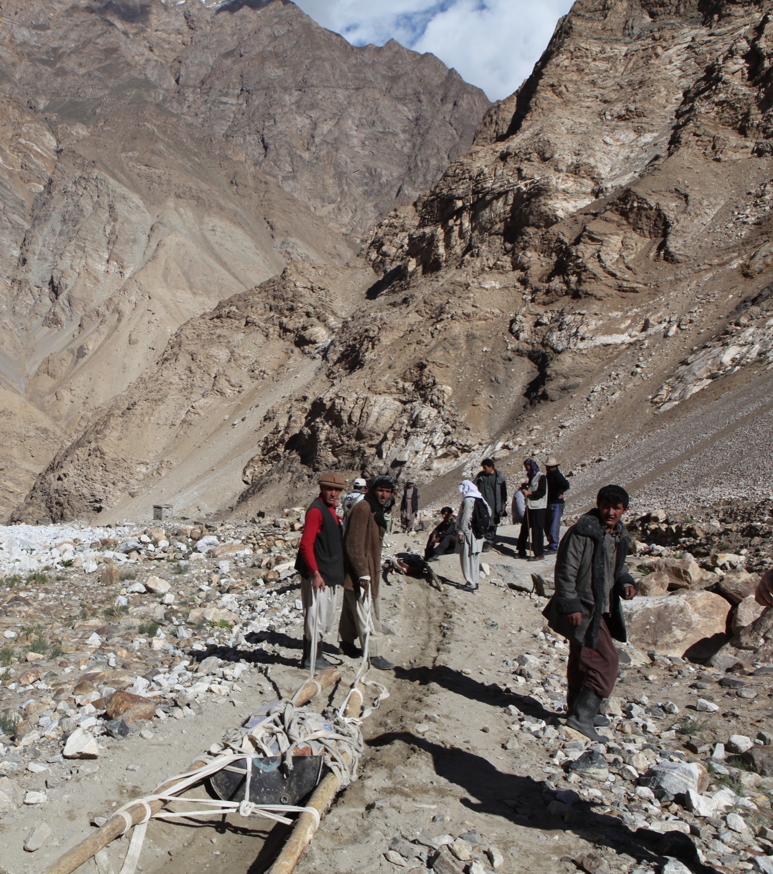 Mountain landscape at a lapis mine in Badakhshan, Afghanistan